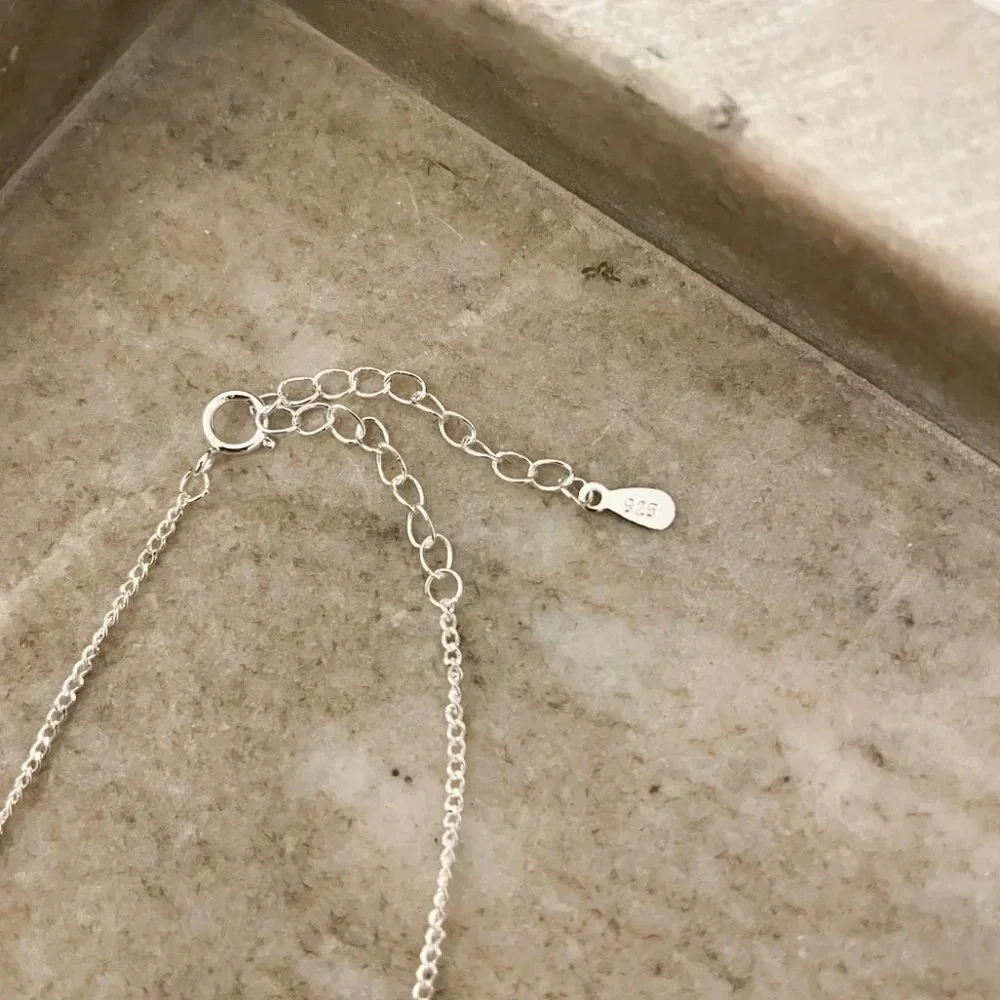 925 Sterling Silver Lariat Cross Necklace Cross Long Drop Necklace